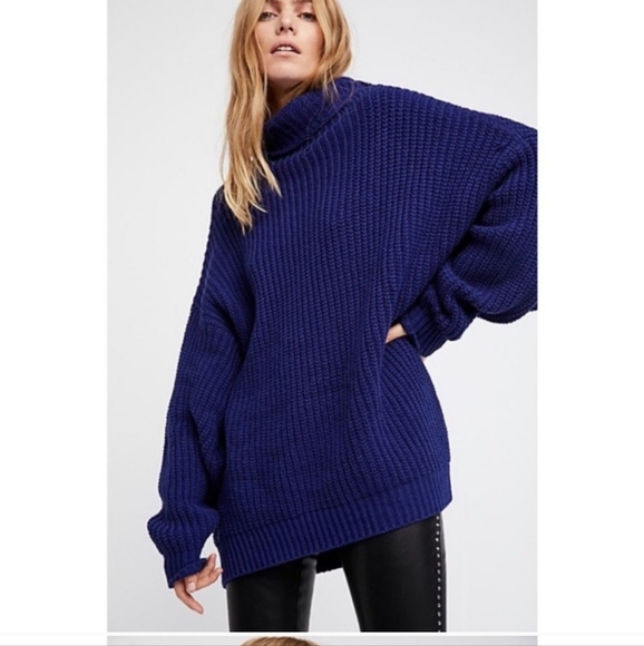 Free People Navy Sweater - Picture 9 of 10